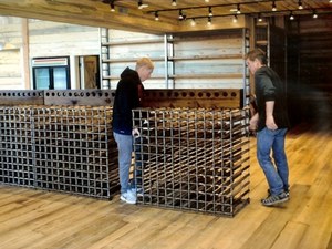How Far In Advance Should The Wine Racks Be Delivered Prior To Opening?