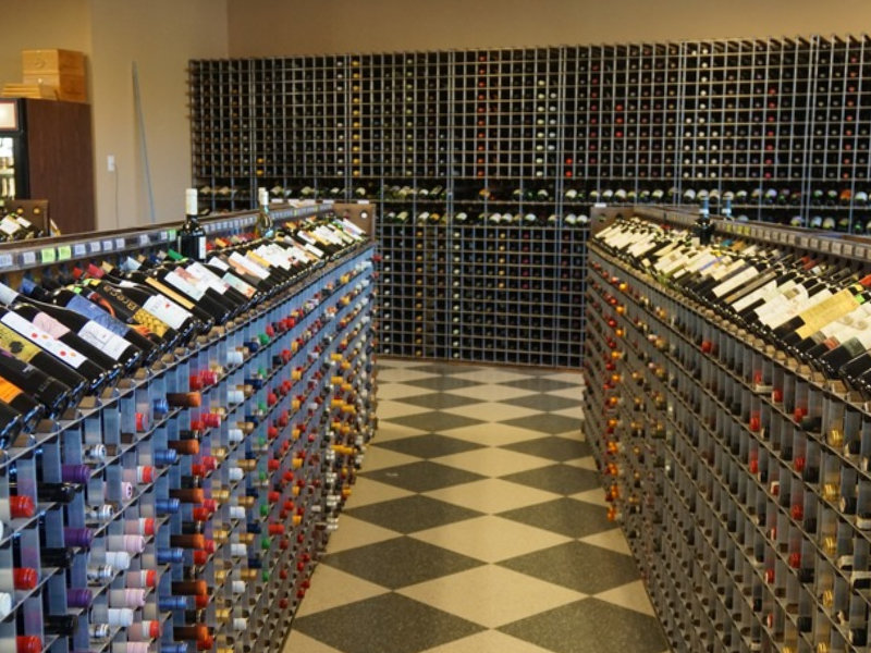 Ceiling Height Retail Wine Displays in Floor To Ceiling Wine Racks photo gallery from Commercial Wine Racks - The World's Finest Wine Racks for Retail Stores