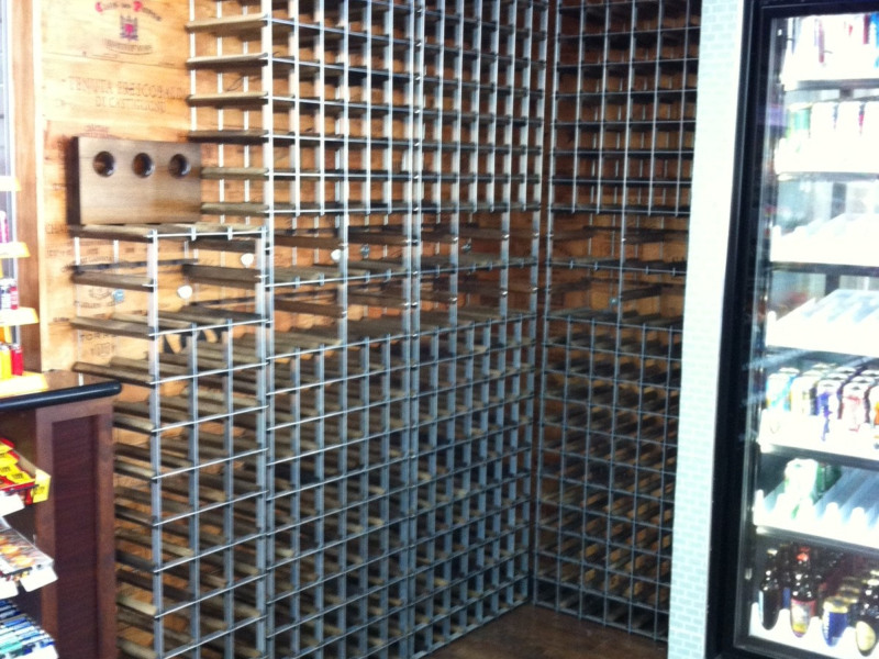 Oversized Large Bottle Floor To Ceiling Wine Racks For Retailing in Floor To Ceiling Wine Racks photo gallery from Commercial Wine Racks - The World's Finest Wine Racks for Retail Stores