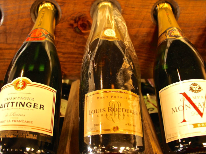 Large Bottle Wine Racks in Oversized Champagne Bottle Racks For Retail photo gallery from Commercial Wine Racks - The World's Finest Wine Racks for Retail Stores