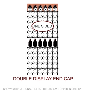 Retail Wine Rack End Cap Double Display