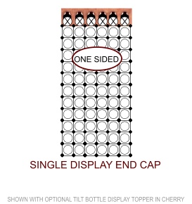 Retail Wine Rack End Cap Single Display