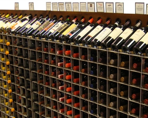 One-Sided Wall Hugger Wine Rack