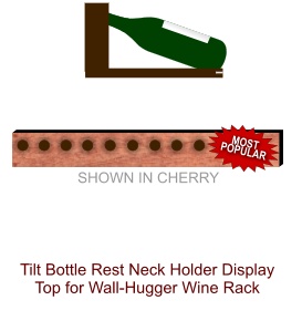 Wine Rack Display Top for Wall Hugger - Full Tilt